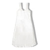 Vintage white satin slip dress with embroidered details (M/L)