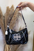 Genna De Rossi Platinum Collection Black Patent Shoulder Bag