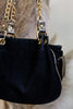 Martissima Y2K shoulder bag with gold embroidery and hardware