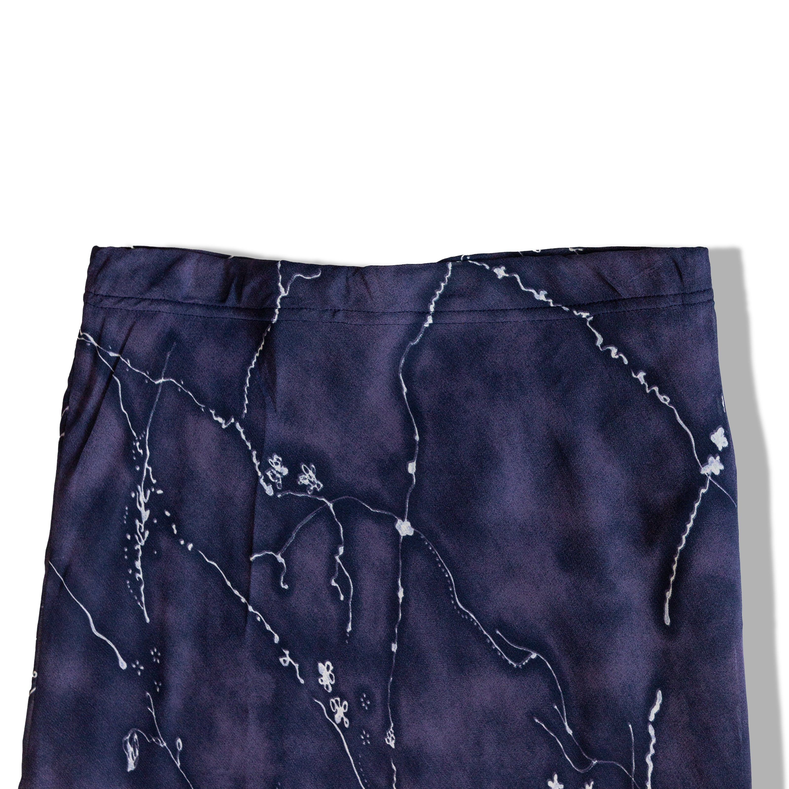 Vintage 90s mesh paterned midi skirt