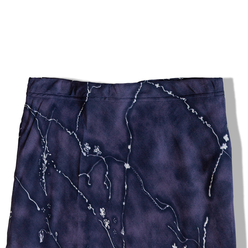 Vintage 90s mesh paterned midi skirt