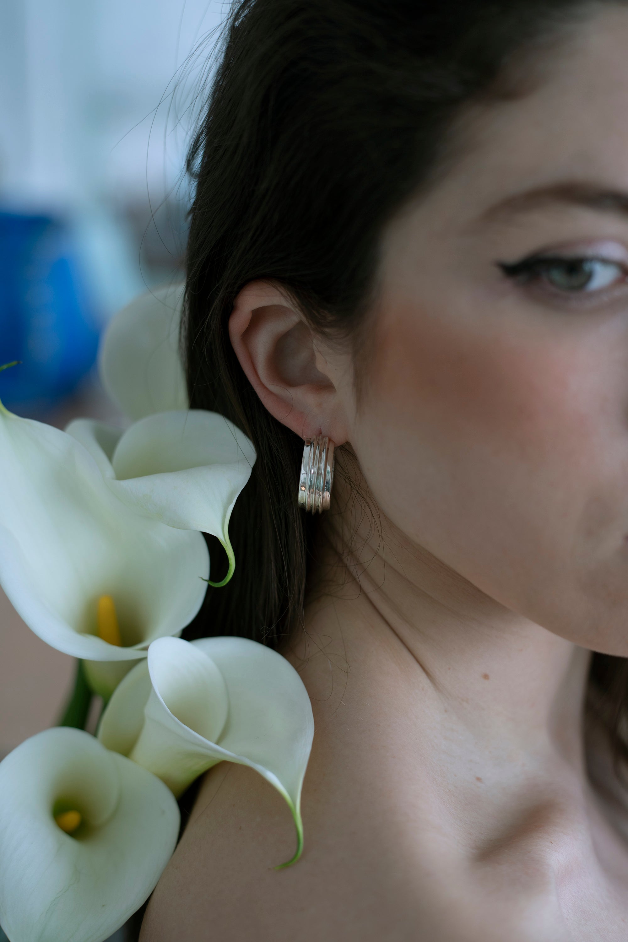 Kimilio silver 925 earhoops