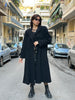 Vintage black wool coat