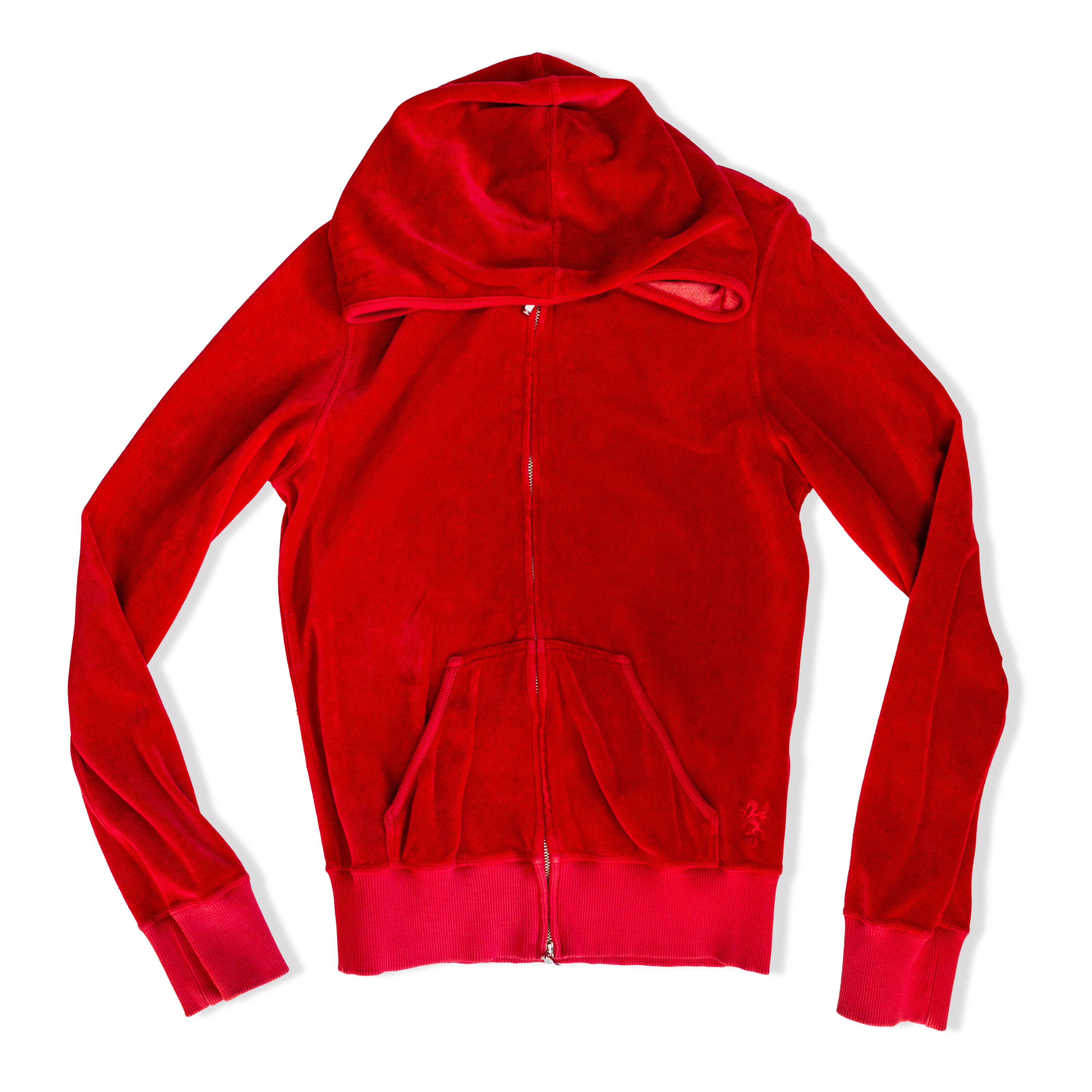 Vintage velour women's zip up (S/M)