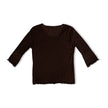 Dark brown top with beaded desings