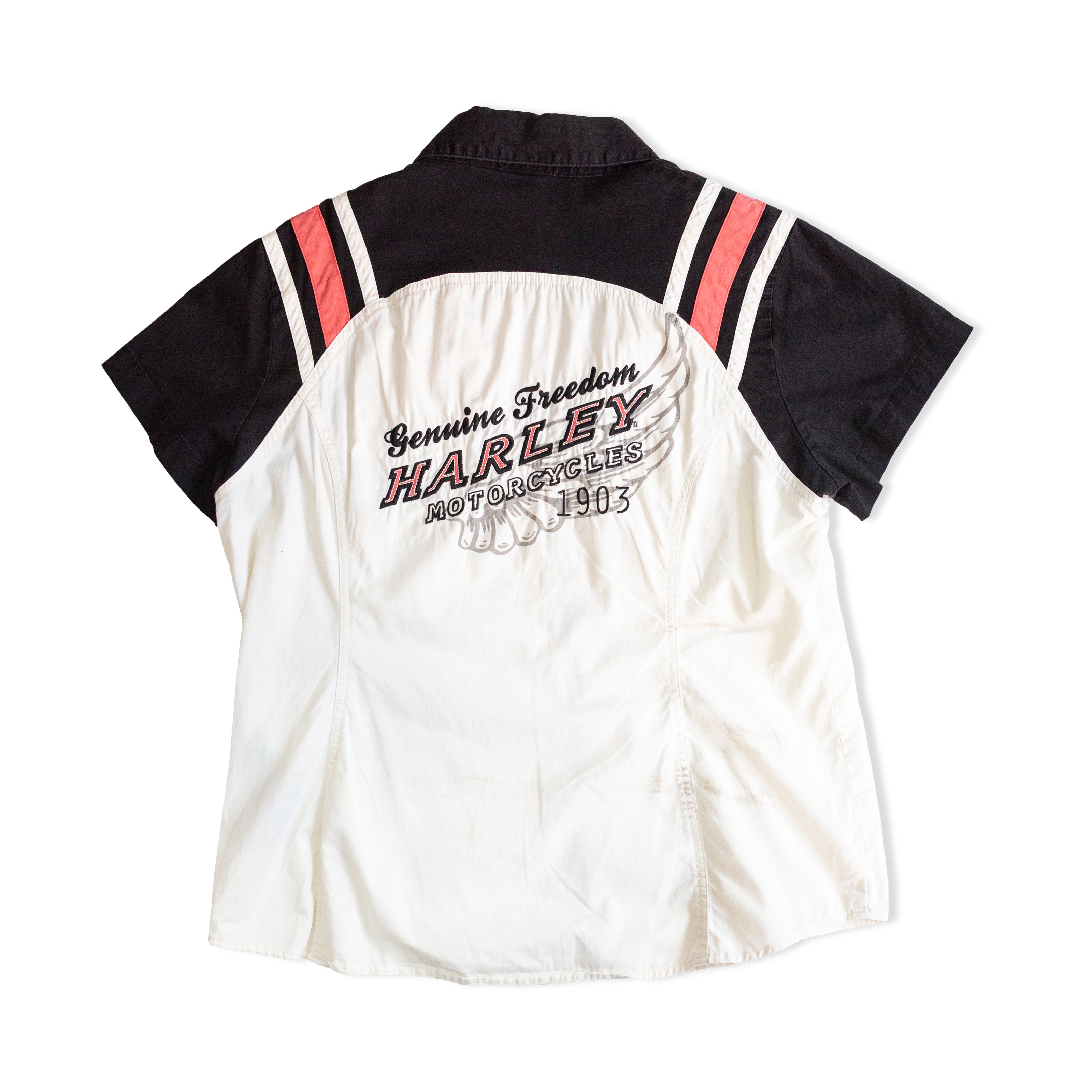 Harley Davidson Woman's zip up T-shirt (L)
