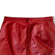 Super hot red leather skirt (S)