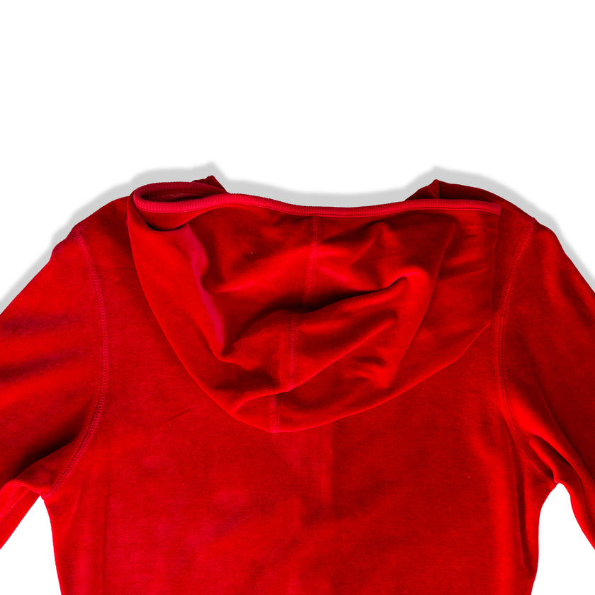 Vintage velour women's zip up (S/M)