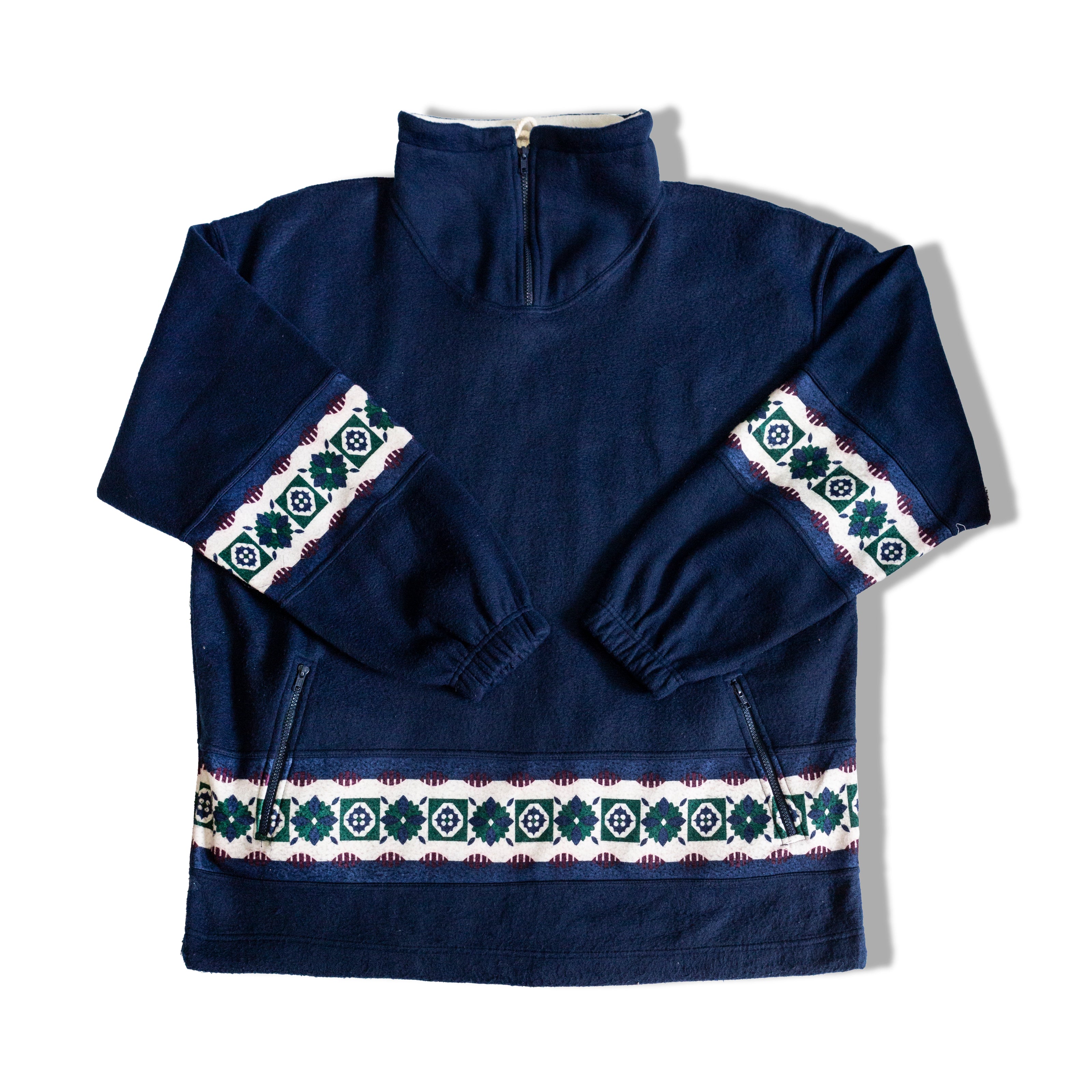 Vintage dark blue oversized fleece