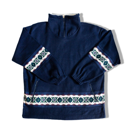 Vintage dark blue oversized fleece