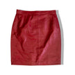 Super hot red leather skirt (S)
