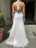 Stunning maxi ethereal silk haute couture dress