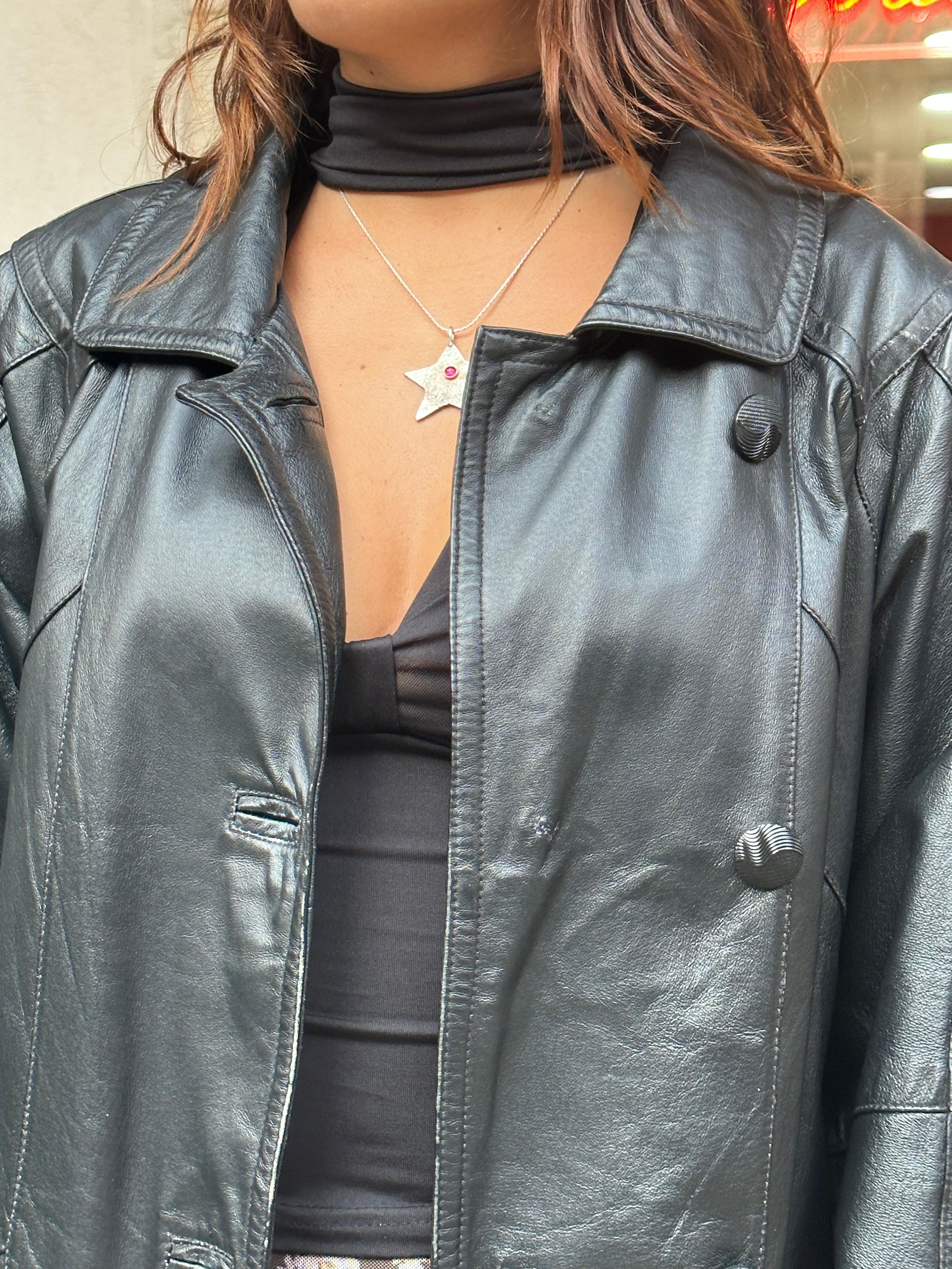 Vintage genuine leather jacket