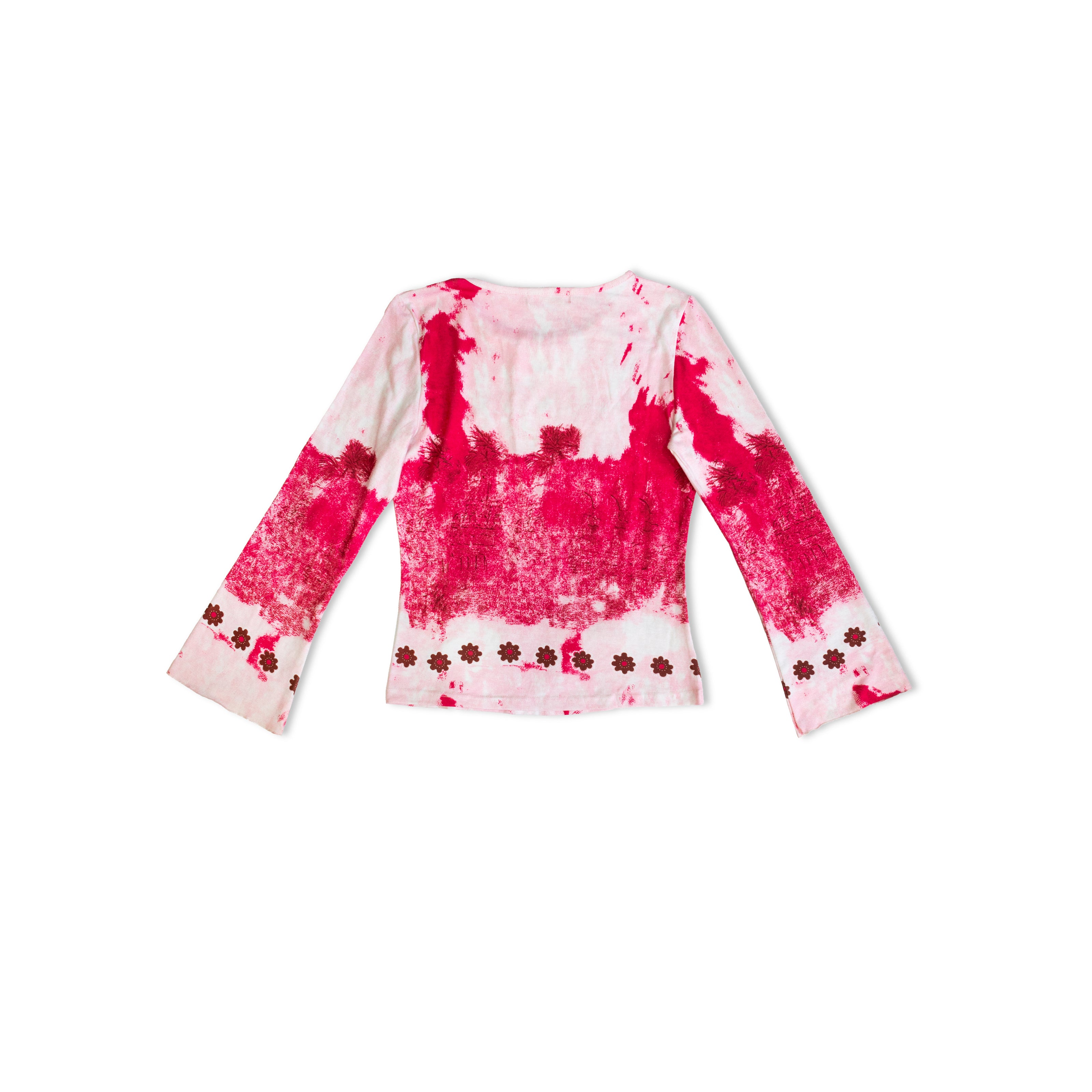 Super fun Indian culture hot pink top