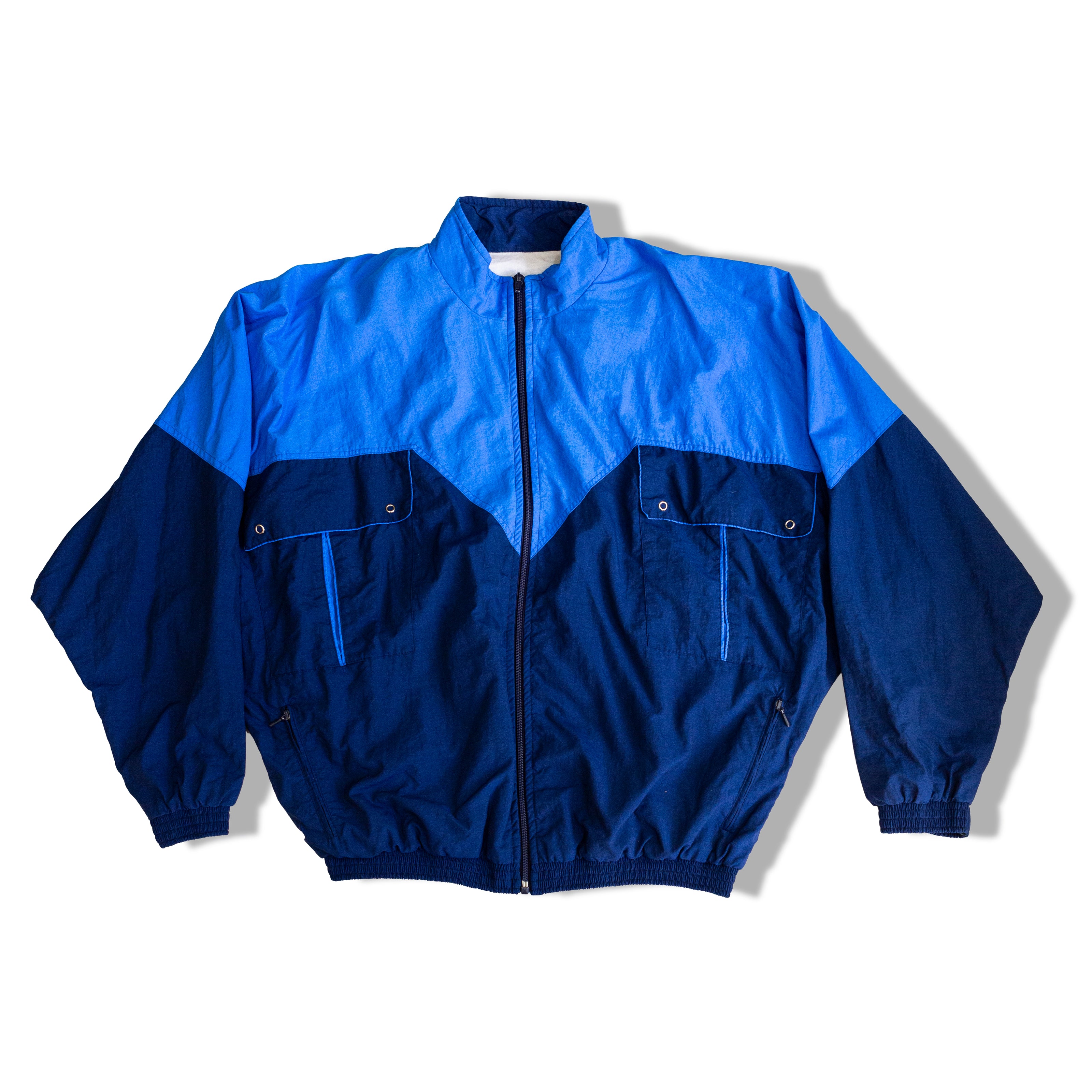 Vintage 2 toned blue windbreaker (L)