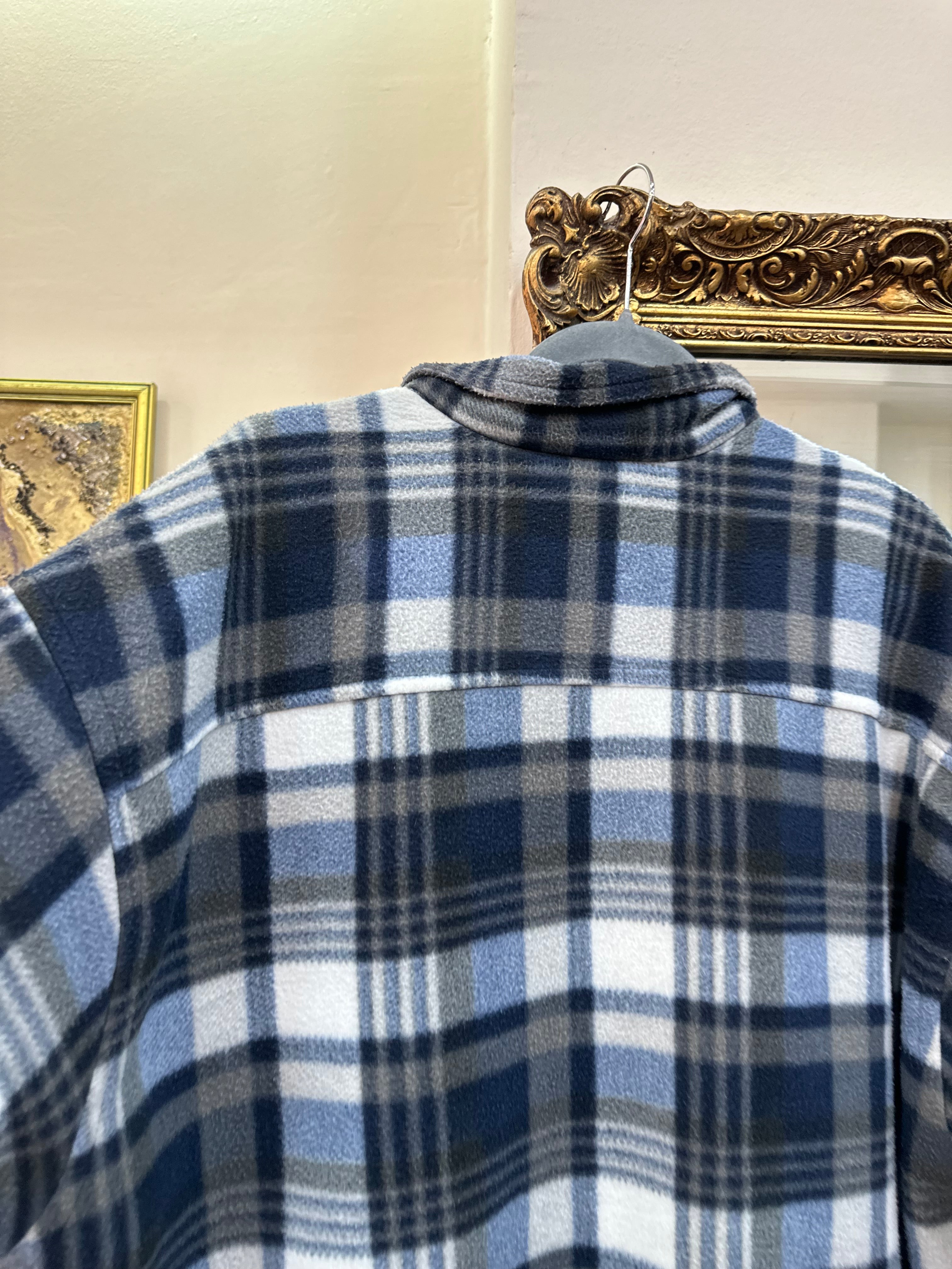 Super cozy oversized flannel fleece jacket