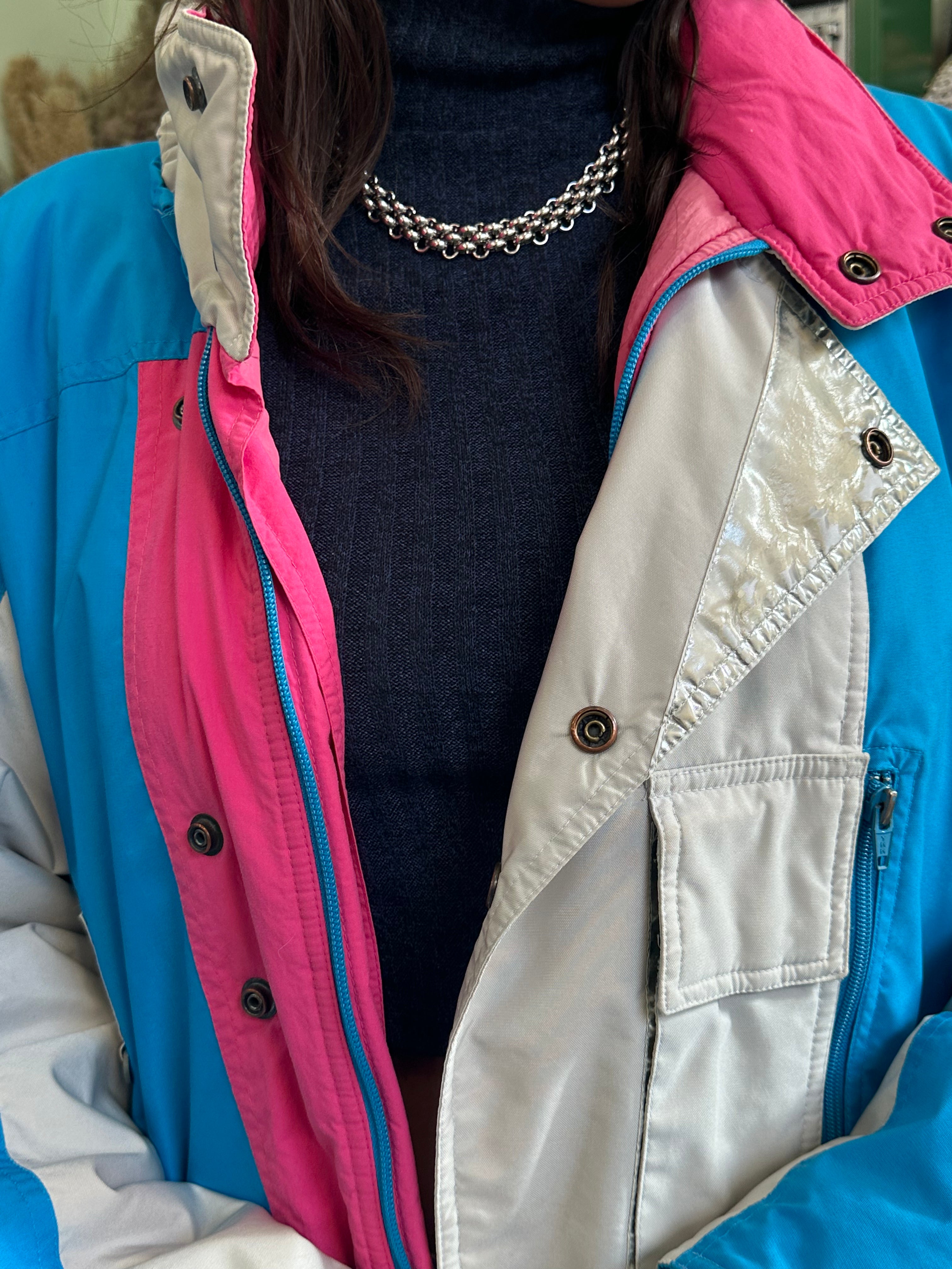 Vintage funky oversized ski jacket