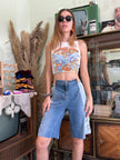 Stunning up-cycled patchwork jorts