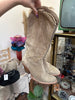 Suede cowboy style boots