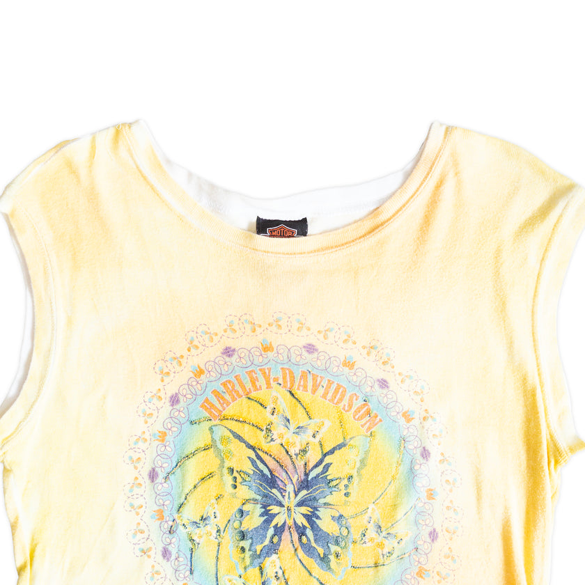 Harley davidson super cute graphic top (L)