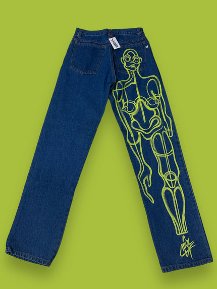 Hand painted jeans