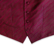 Men’s Burgundy Jacquard Formal Waistcoat (L)