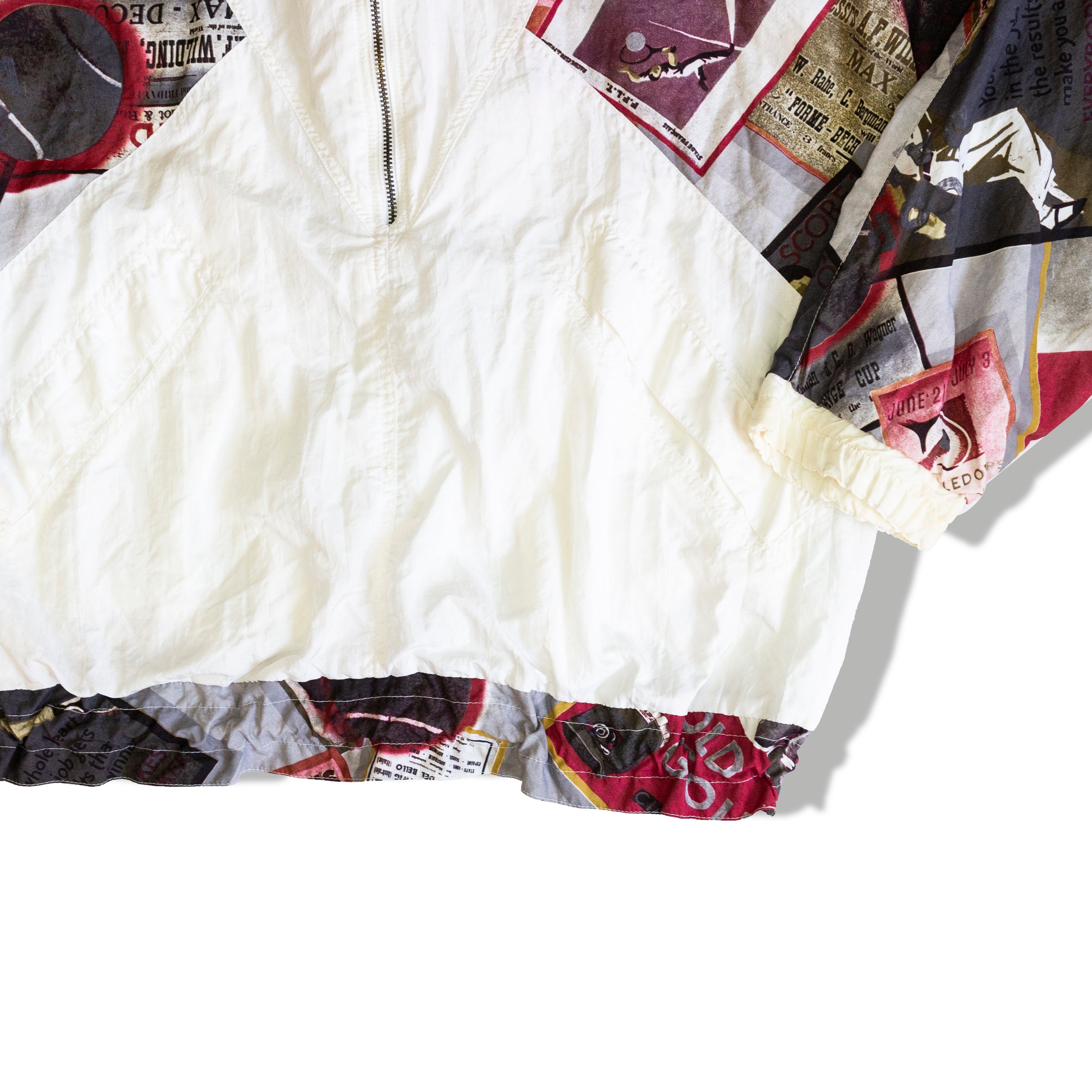 Super cool funky patterned windbreaker hoodie (M)