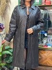 Vintage leather trench coat