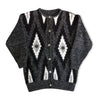 Vintage funky knit cardigan (L)