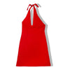Super hot vintage red  halter neck dress (L)