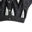 Vintage funky knit cardigan (L)