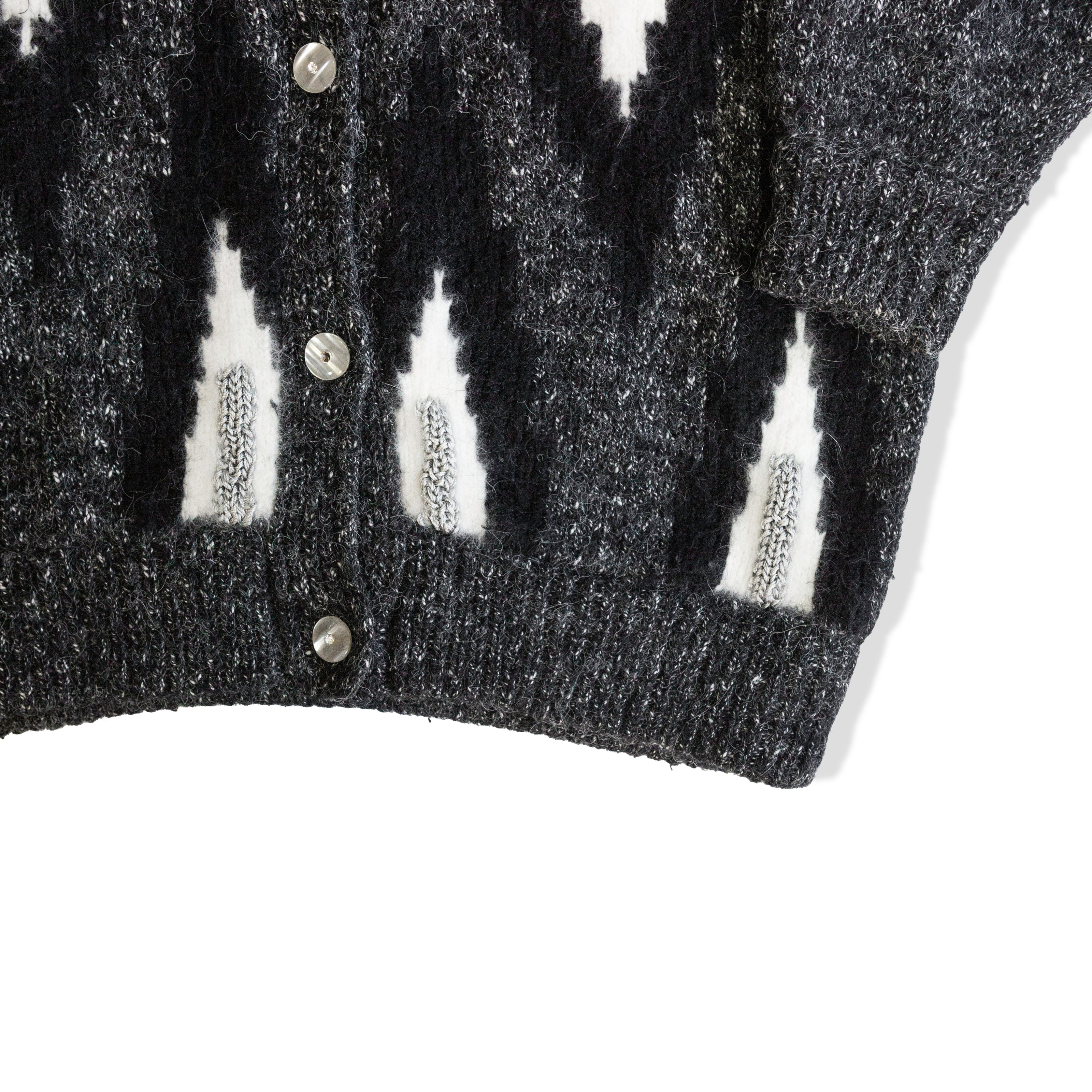 Vintage funky knit cardigan (L)