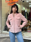 Stunning pink genuine suede jacket