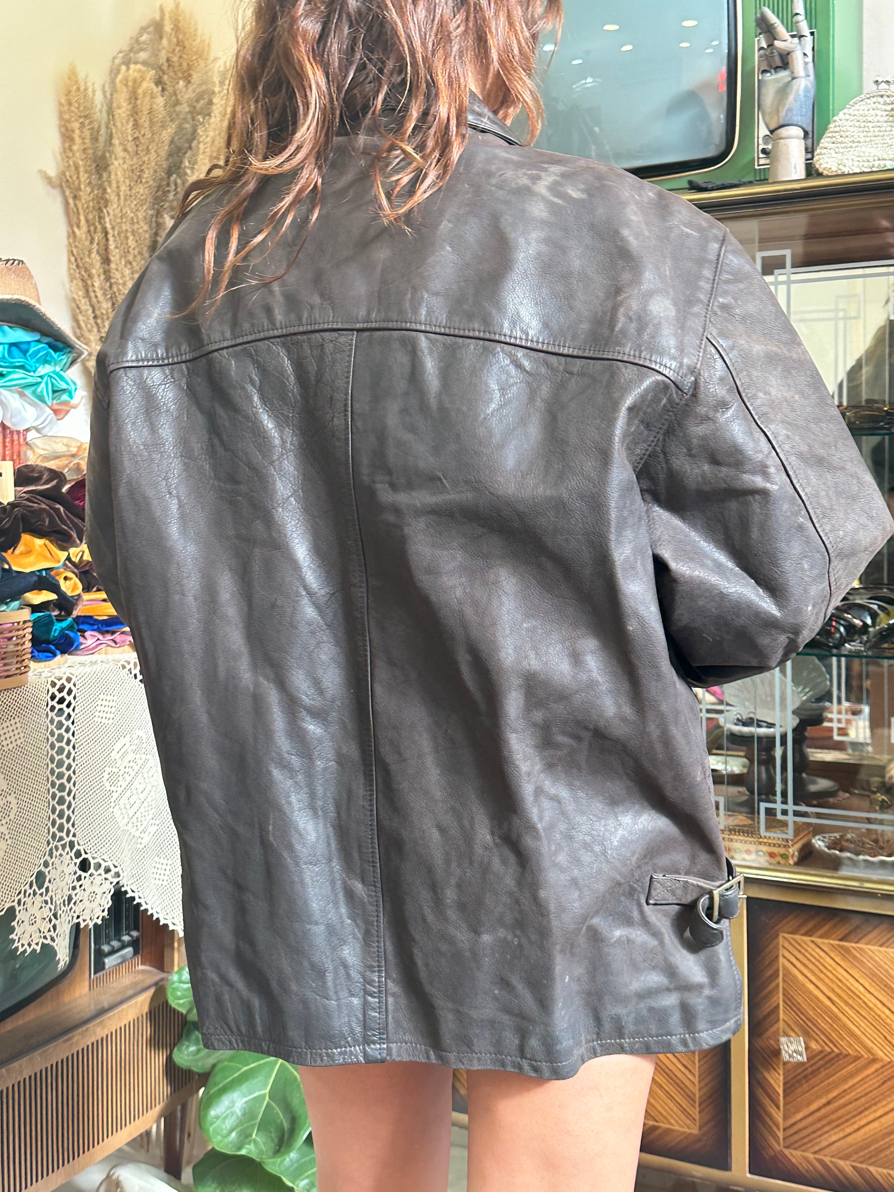 Vintage Men’s genuine leather jacket