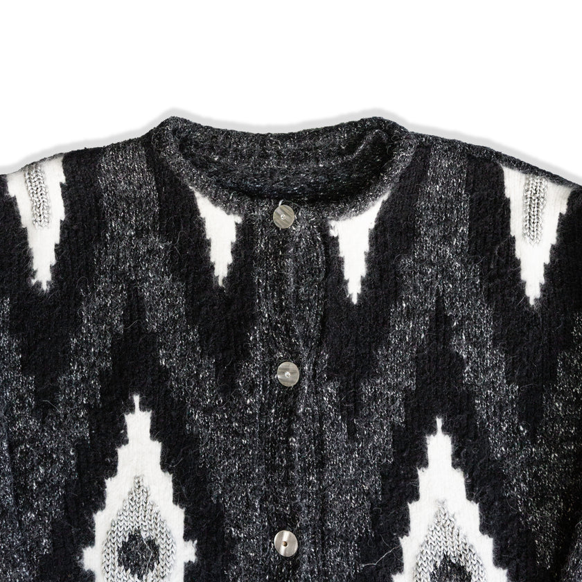 Vintage funky knit cardigan (L)