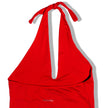 Super hot vintage red  halter neck dress (L)