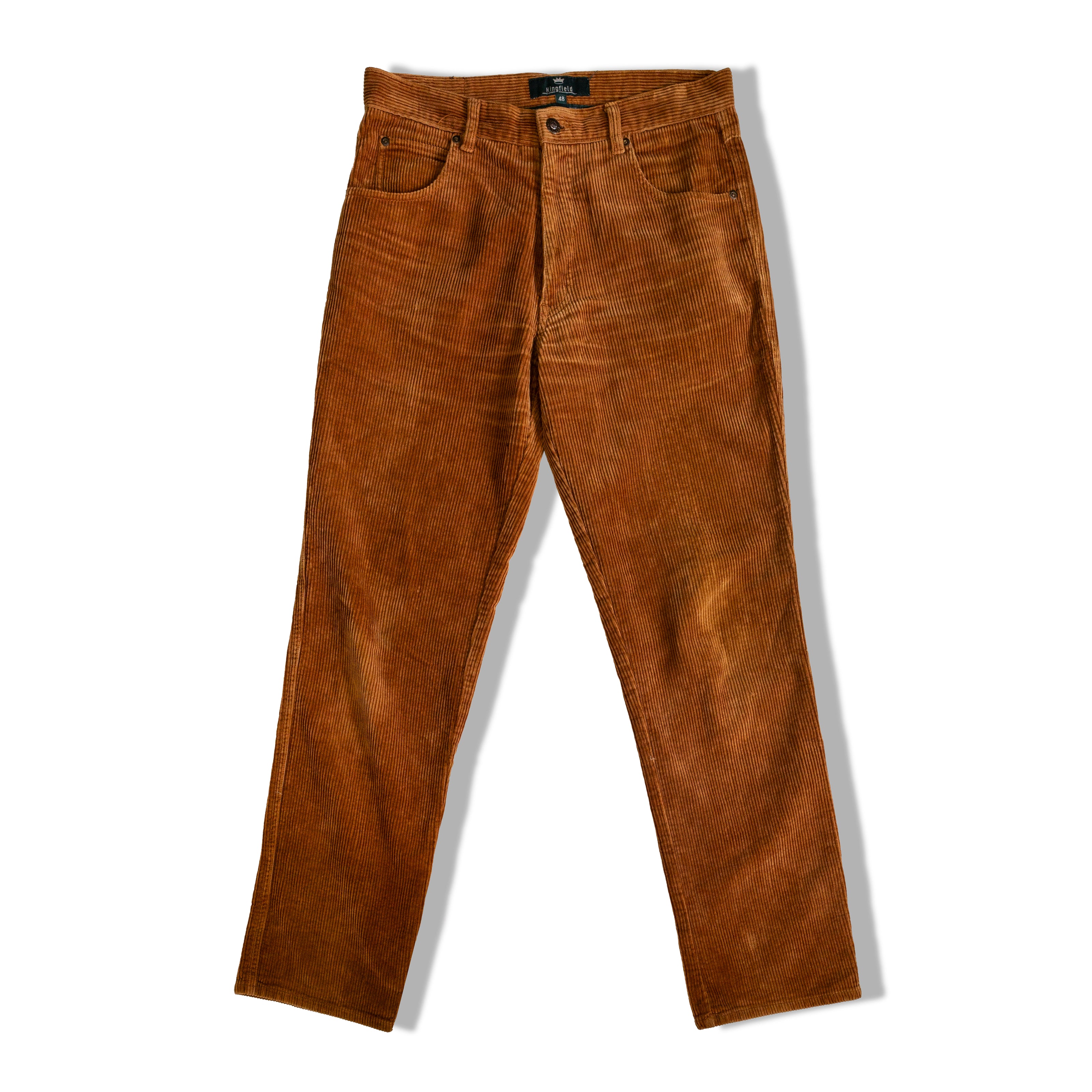 KINGFIELD CARAMEL BROWN CORDUROY PANTS