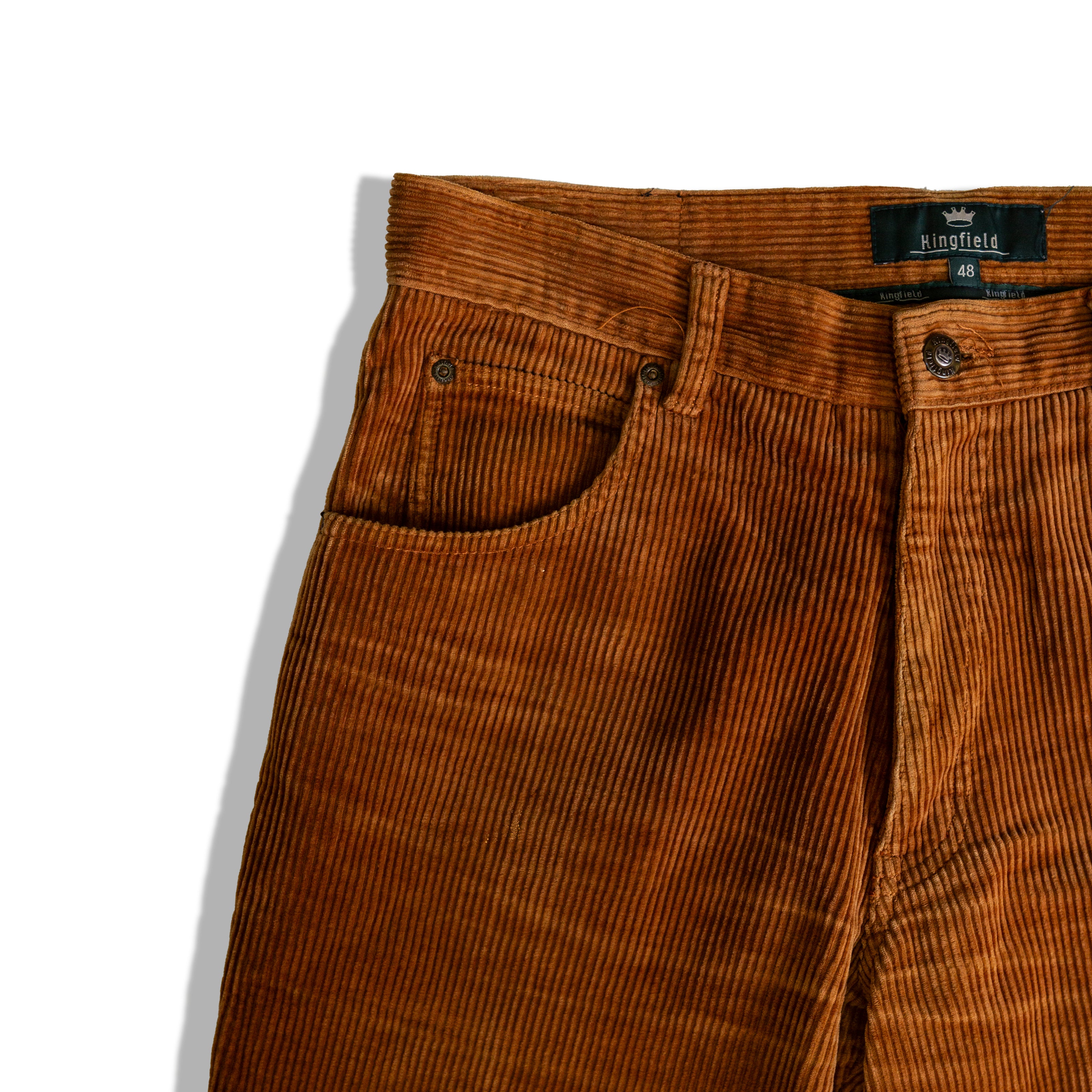 KINGFIELD CARAMEL BROWN CORDUROY PANTS