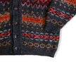 Vintage men’s colorful funky knit cardigan (L)