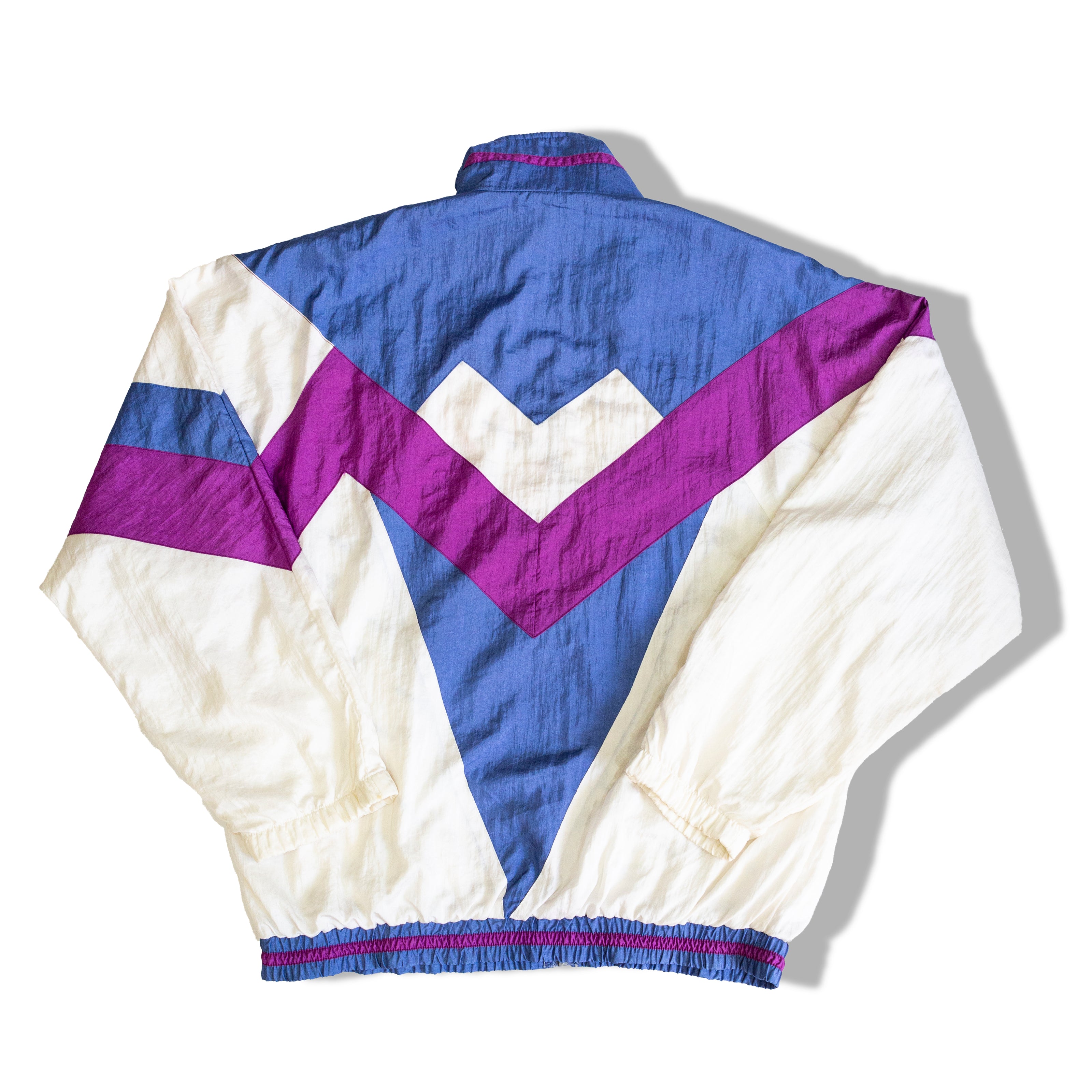 Vintage funky colorful windbreaker (M)