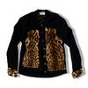 Vintage Valentino wool & leopard ptint fur cardigan (M)
