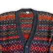 Vintage men’s colorful funky knit cardigan (L)