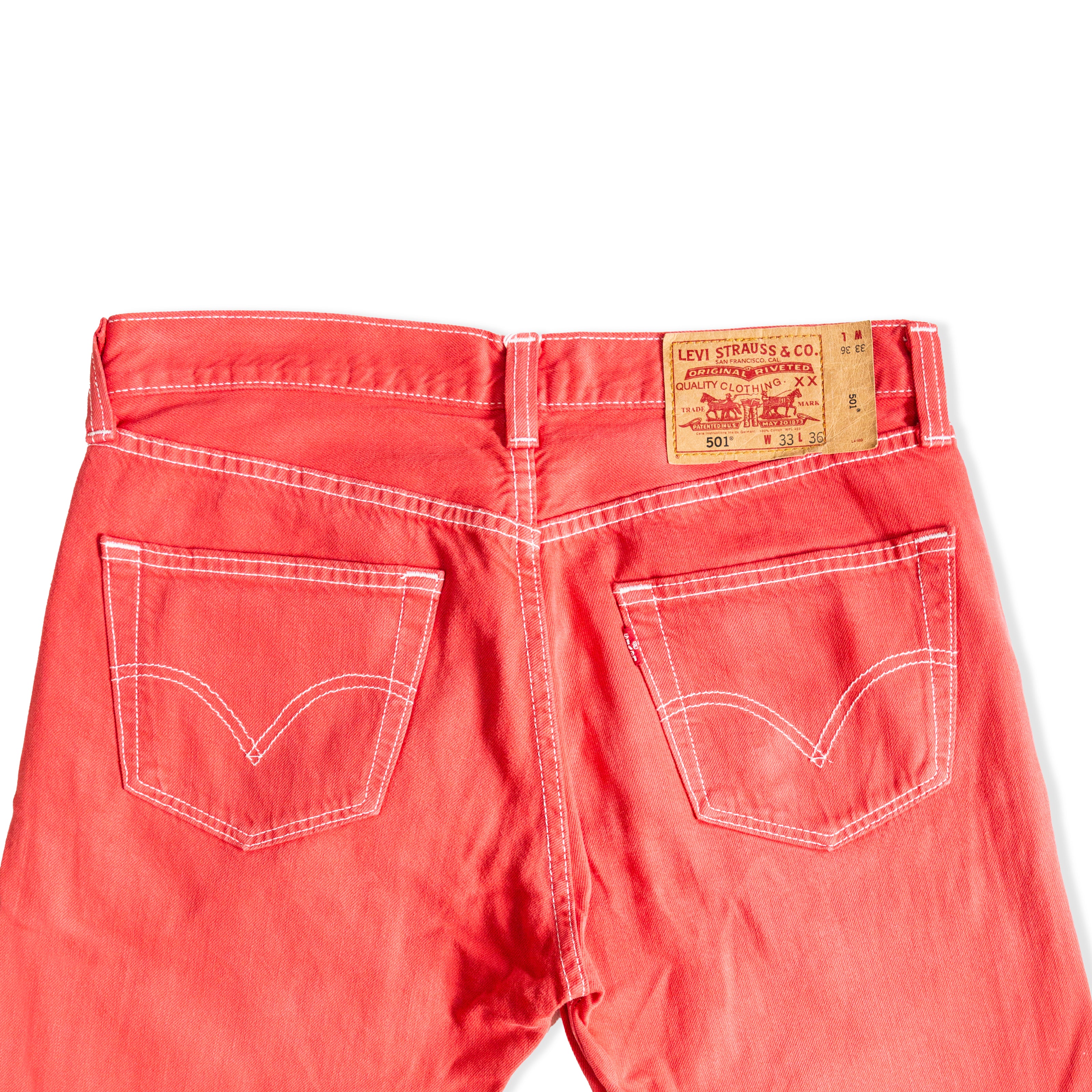 Levi's 501 red jeans (W33)