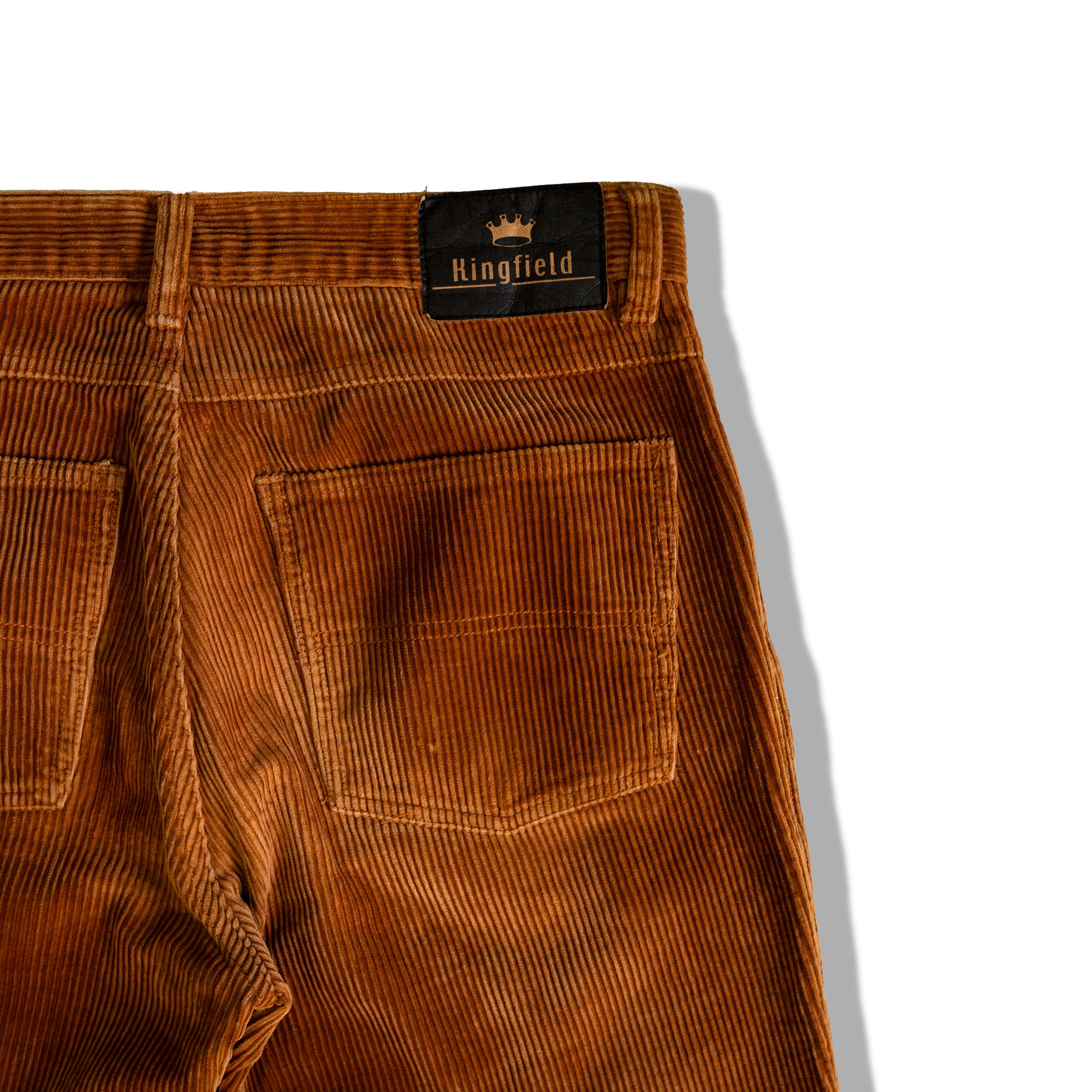 KINGFIELD CARAMEL BROWN CORDUROY PANTS