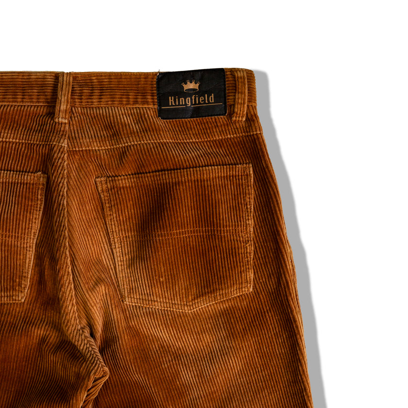 KINGFIELD CARAMEL BROWN CORDUROY PANTS