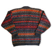 Vintage men’s colorful funky knit cardigan (L)