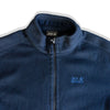 Jack Wolfskin Full-Zip Polar Fleece Jacket – Navy Blue, Warm & Lightweight (L)