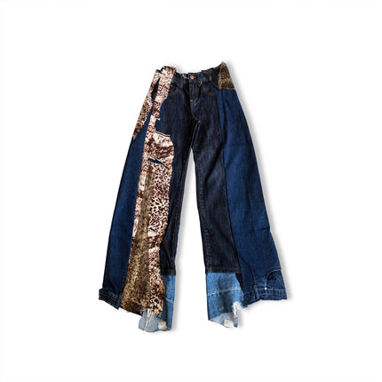 Thoughts Reworked patchwork jeans