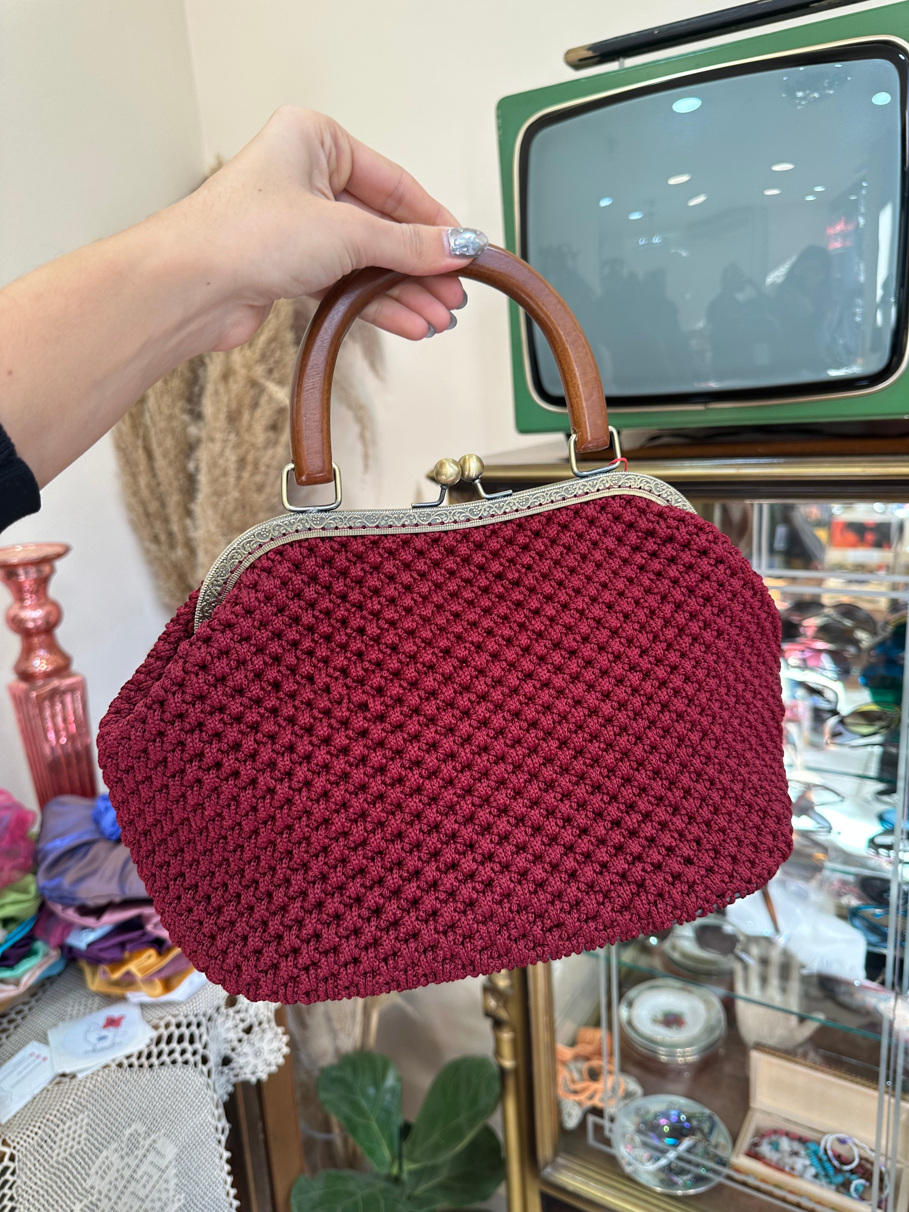 Stunning handmade crochet handbag