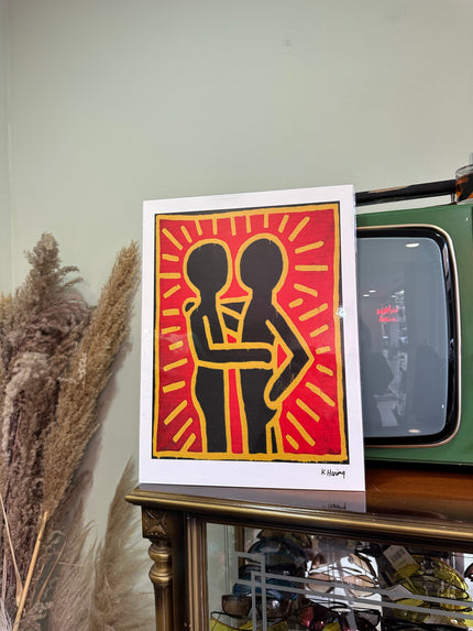 Keith Haring - Couple in black poster